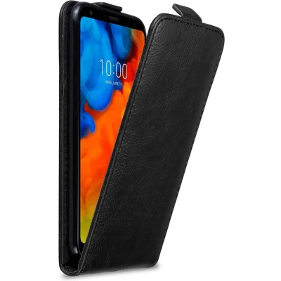 Afbeelding van Cadorabo Hoesje geschikt voor LG Q STYLUS in ZWARTE NACHT Beschermhoes flip design Case Cover met magnetische sluiting