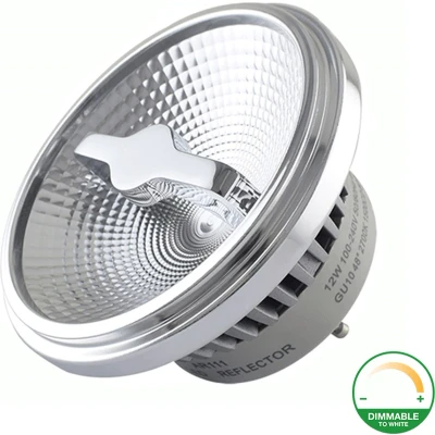 Afbeelding van LED AR111 spot met GU10 fitting Dim To Warm 2000K/3000K 12W Ø111 mm