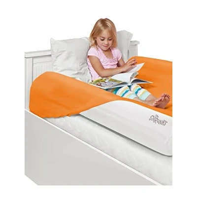 Afbeelding van The Shrunks Slaapbeveiliging Opblaasbare bedrails (2 stuks) bedbeschermer/bumper voor babybed, veilig en draagbaar, reizen, 122 x 18 10 cm, past onder het laken