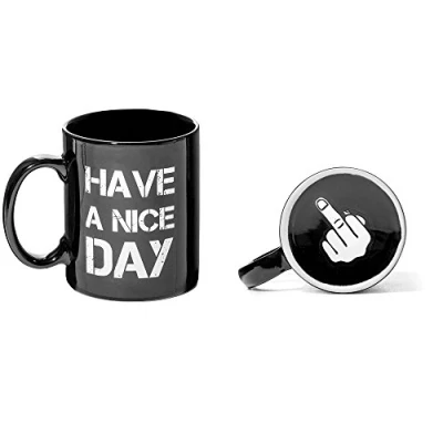 Afbeelding van Mok Have a nice day (Middelvinger)