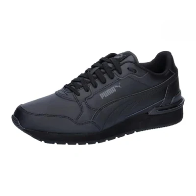 Afbeelding van Puma ST Runner V4 Unisex Sneakers laag, Maat: 48.5, Black/shadow gray Leer