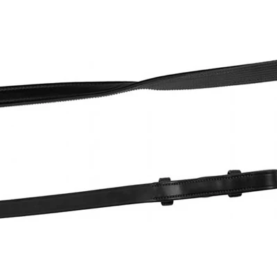 Afbeelding van Montar Teugels Leer/Rubber Frech Hooks Eco Zwart Full