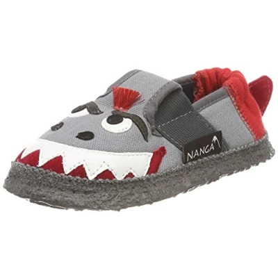Afbeelding van Nanga Haai, uniseks pantoffels voor kinderen, blauw, middengrijs