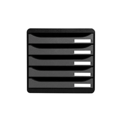 Image de exacompta module de classement big box plus, 5 tiroirs, noir