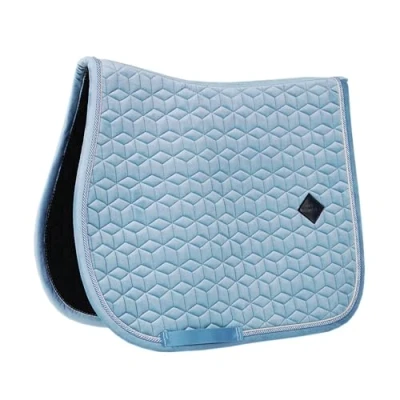 Image de Kentucky Tapis de Selle Velvet Saut Bleu clair Cob