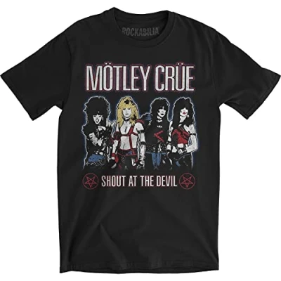 Afbeelding van Motley Crue Shout At The Devil Heren T shirt L Zwart