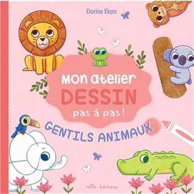Afbeelding van MON ATELIER DESSIN GENTILS ANIMAUX AVEC 16 MODELES EXPLIQUES