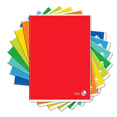 Afbeelding van BM BeMore Color Basic 0110605 Notitieboek A4 (21 cm x 29,7 cm) 1R lijn Lijnen zonder rand Papier 80 g/m² Verschillende kleuren 10 stuks