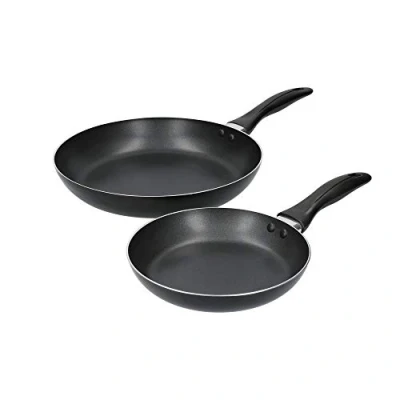 Afbeelding van Kitchencraft Koekenpannen 28/20 Cm Aluminium Zwart 2 Stuks