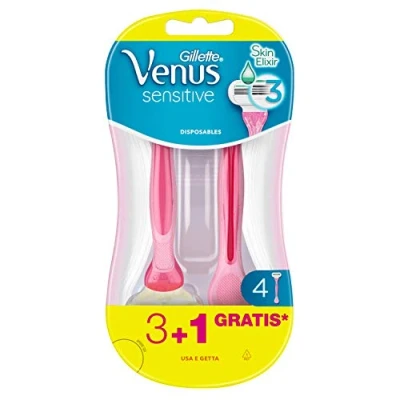 Image de Venus Gillette Sensitive Rasoirs Jetables Femme 3+1
