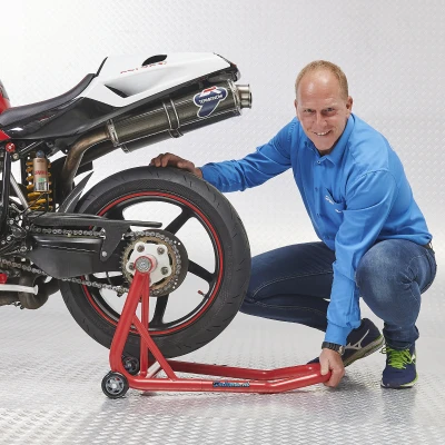 Afbeelding van Extra sterke paddockstand voor eenzijdige ophanging MV Agusta