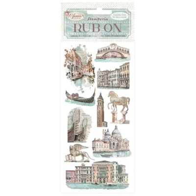 Afbeelding van Stamperia Venice City of Art Rub On 4x8,5 Inch Monuments (DFLRB170)