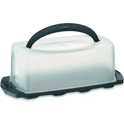 Afbeelding van Cake Bewaardoos 40 cm, Grijs Kela Deli
