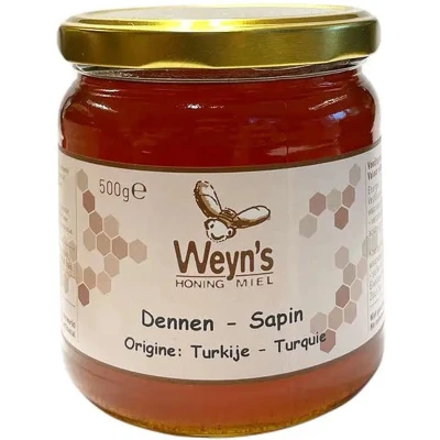 Afbeelding van Dennenhoning 500g Weyn&#039;s Honing vloeibaar