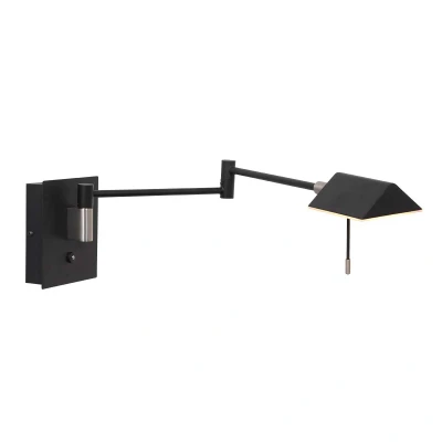 Afbeelding van Steinhauer wandlamp Retina zwart metaal 3402ZW