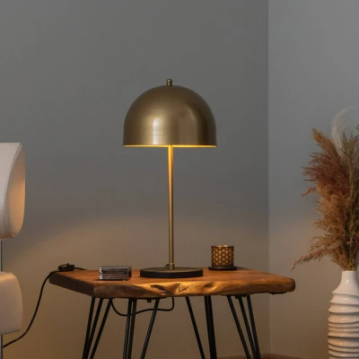 Afbeelding van Can NT 134 tafellamp, goud, halfronde kap