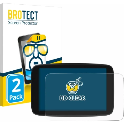 Afbeelding van BROTECT Screenprotector voor TomTom Go Navigator 6 PKW Navigationsgerät Folie Beschermfolie transparant (2 Stuks)