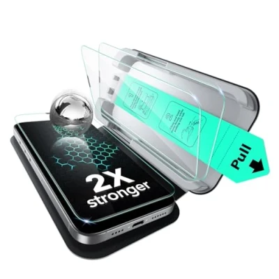 Afbeelding van ESR Gehard glas voor iPhone 14 Pro Max, displaybescherming met eenvoudig installatiegereedschap, transparant, HD, krasbestendig
