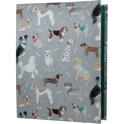 Afbeelding van Trimits Exclusieve 4 in 1 snijmat, antislipmat, strijkmat, patroonmarkeringsblad, quiltmat, honden, 30 x 24 cm