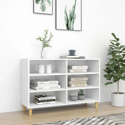 Afbeelding van Dressoir 103,5x35x70 cm bewerkt hout wit