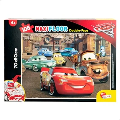 Afbeelding van Liscianigiochi, 3 Racer Cars The Movie Puzzle DF Supermaxi, 108 stukjes, meerkleurig, 63963.0
