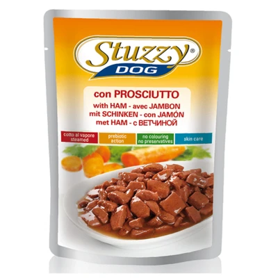 Afbeelding van Stuzzy Maaltijdzakjes Adult 100 g Hondenvoer Ham