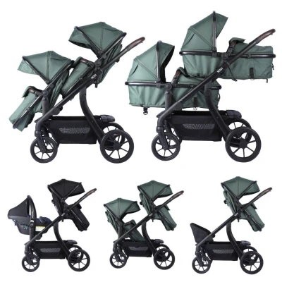 Afbeelding van Novi Baby Kinderwagen Duo Premium Pacific Green