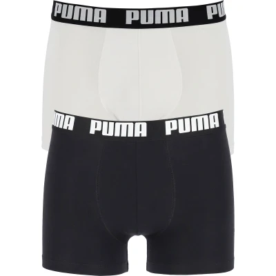 Afbeelding van Puma Basic 2 PACK Onderbroeken, Heren, Maat: Large, White / black