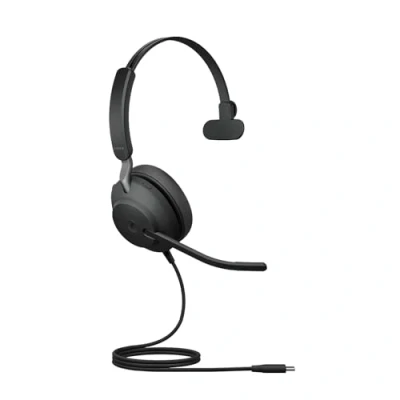 Image de Jabra Evolve2 40 SE UC Mono Micro casque sur oreille filaire USB C isolation acoustique Optimisé pour la CU