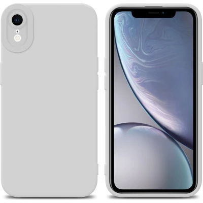 Afbeelding van Cadorabo Hoesje geschikt voor Apple iPhone XR in Fluid WIT Beschermhoes gemaakt van flexibel TPU silicone Cover Case