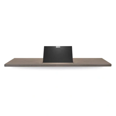 Afbeelding van LoooX Wooden collection bath shelf 88cm met houder mat zwart eiken