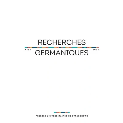 Image de Recherches germaniques n 53/2023 Varia
