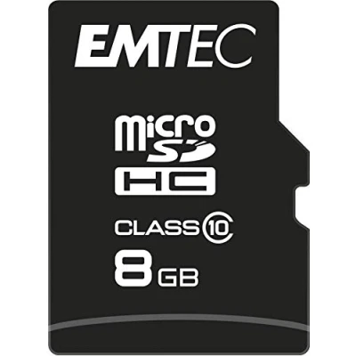 Image de EMTEC Classic Carte mémoire flash (adaptateur SD inclus(e)) 8 Go Class 10 micro SDHC