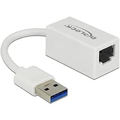Afbeelding van Delock USB 2.0 Adapter [1x A stekker 1x RJ45 bus] 65905 12.7 cm