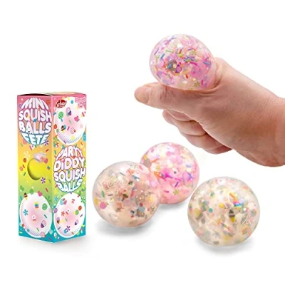 Afbeelding van Tobar SCRUNCHEMS Set van 3 knijpballen voor feestjes