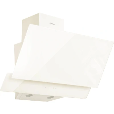 Afbeelding van Wiggo WE E623G(C) Schuine Afzuigkap 60cm Creme Dubbel Glas