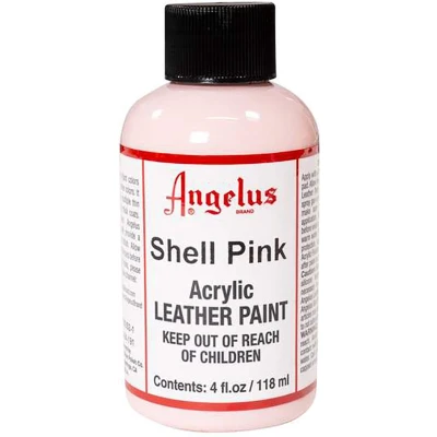 Afbeelding van Angelus Leather Acrylic Paint textielverf voor leren stoffen acrylbasis Shell Pink 118ml