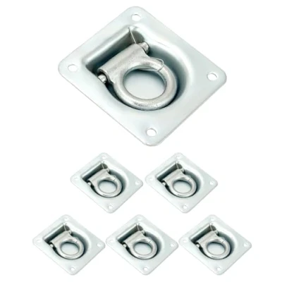 Afbeelding van QWORK® 6 stuks sjorogen voor aanhangers, aanhangeraccessoires, bevestiging vrachtvervoer