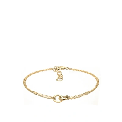 Afbeelding van Elli Kreis Trend Verbundenheit Armband, Dames, Maat: 17, Gold