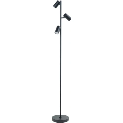Afbeelding van Highlight Vloerlamp Burgos Zwart 3 lichts 160cm