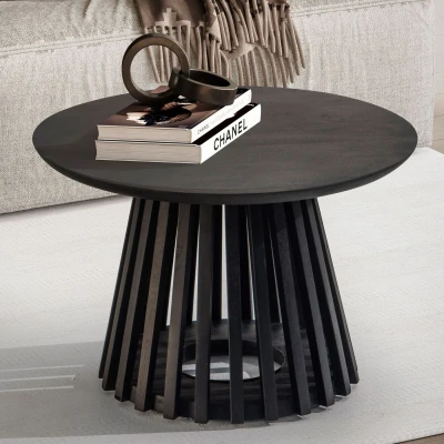Afbeelding van Sky Style Jolie Ronde Salontafel Zwart Mango