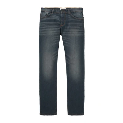 Afbeelding van TOM Tailor Marvin Straight leg jeans, Heren, Maat: 38x30, Mid stone wash denim