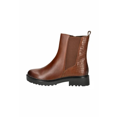 Afbeelding van Caprice Korte laarzen, Dames, Maat: 38, Cognac comb Schoenen