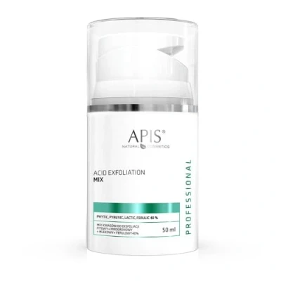 Afbeelding van APIS Exfoliation Acid mix kwasów do eksfoliacji Fitowy + Pirogronowy Mlekowy Ferulowy 40% 50ml
