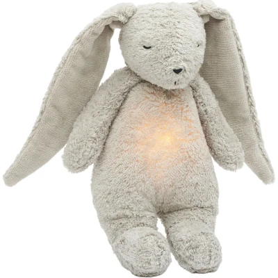 Afbeelding van Moonie 2.0 next gen knuffelkonijn met nachtlamp en geluid gray natur 28 cm