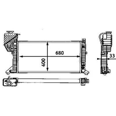 Afbeelding van Mahle Original Radiateur CR 667 000S