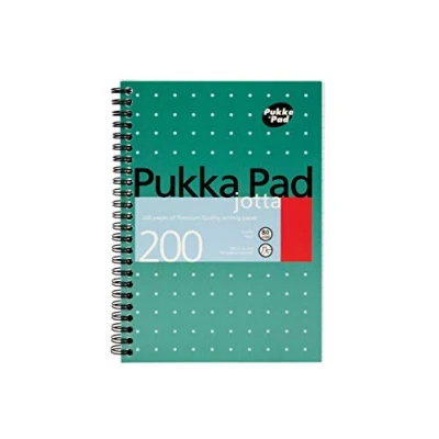 Afbeelding van Pukka Jotta Block A5 80 g/m² gelinieerd met rand, 200 pagina&#039;s, 100 vellen, metallic