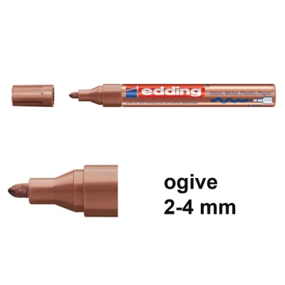Image de edding marqueur peinture 750, pointe ogive, cuivre