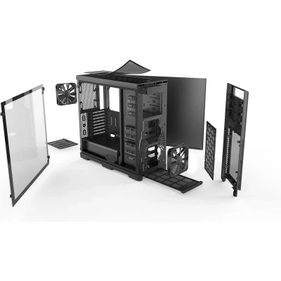 Afbeelding van Phanteks (PH ES614PTG_BK) Enthoo Pro eATX, PG, Chassis, Tempered Glass, Intergrated RGB Lighting, Zwart