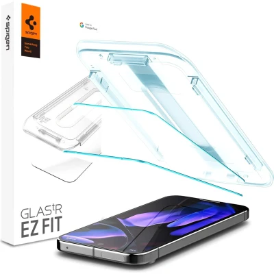 Afbeelding van Spigen Screen Protector Geschikt voor Google Pixel 9 / Pro EZ Fit GLAS.tR 9H Tempered Glass Case Friendly Gemakkelijke Installatie 2 Pack